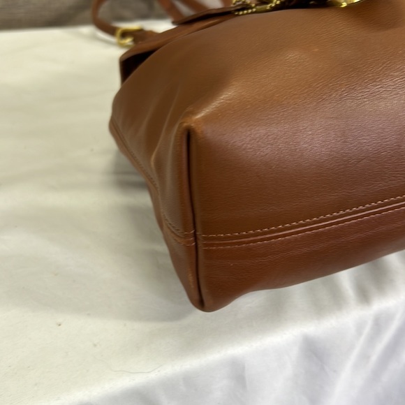 Coach Bantam Small Vintage Buckletrim #4152 British Tan Leather Backpack - Picture 9 of 12